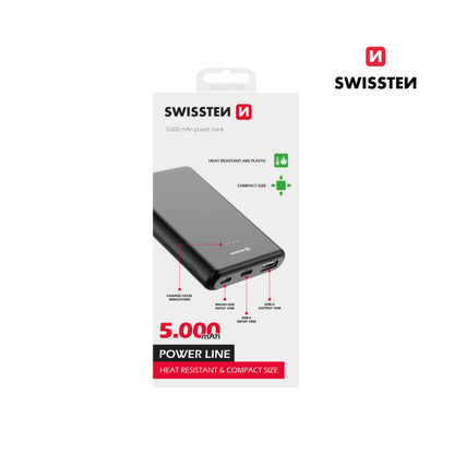 Power Bank 5000 mAh 10W Swissten