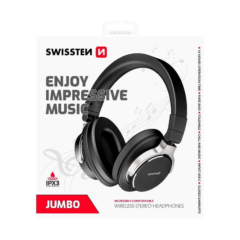 Headphones Jumbo Swissten