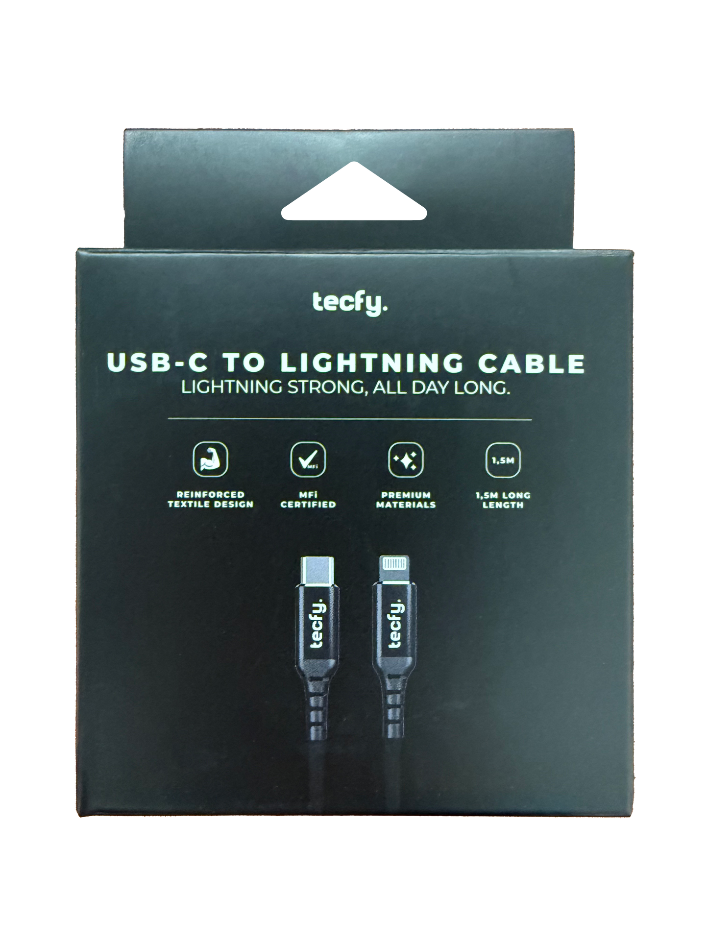 Cabo 1.5M USB-C para Lightning TECFY