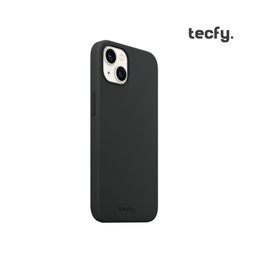 Capa Liquid Silicone Black para iPhone TECFY